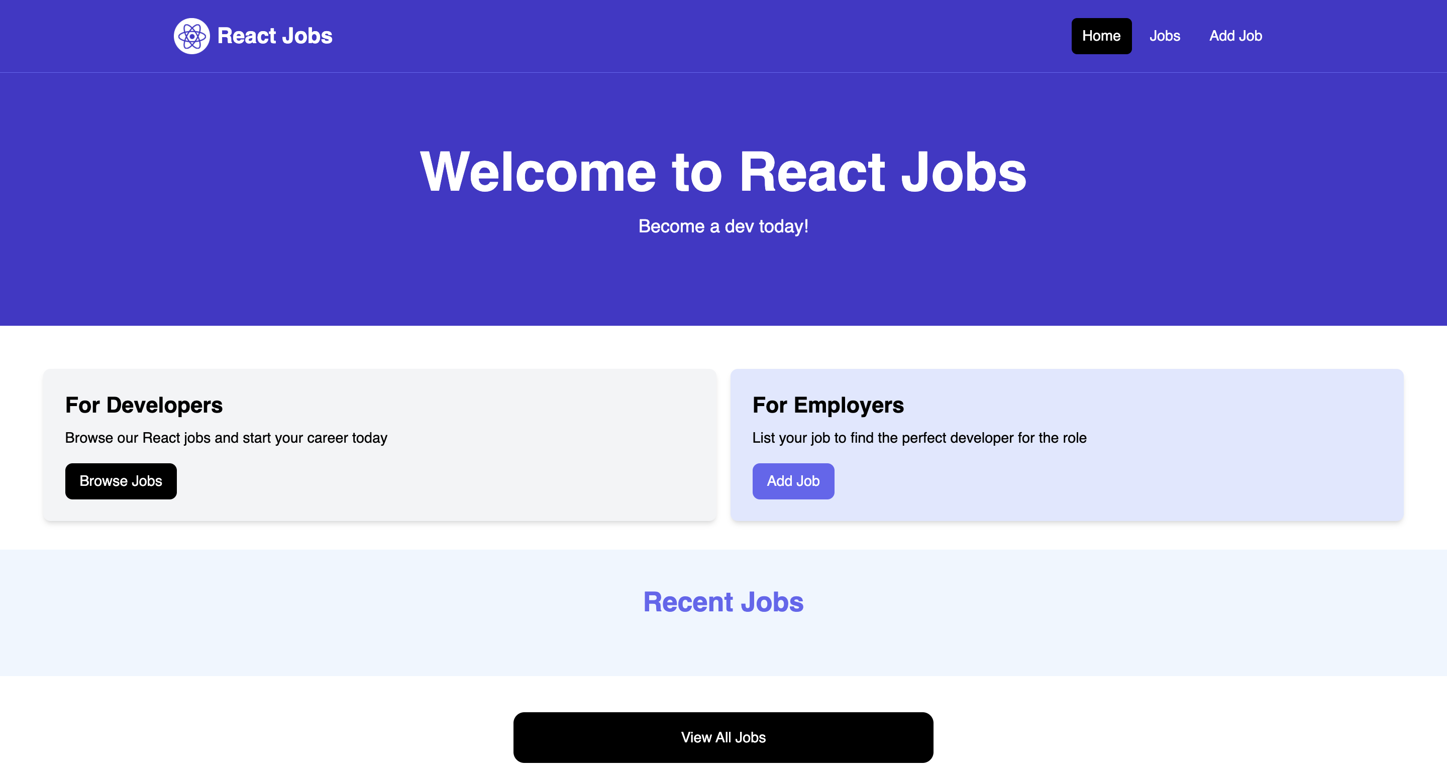react job board.